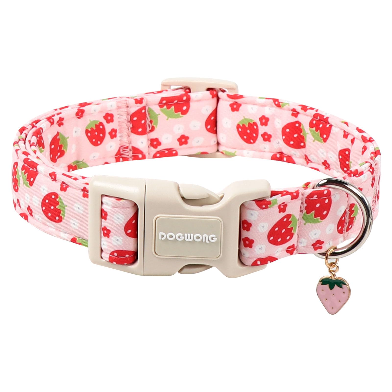 Collar DOGWONG de algodón con margaritas, cómodo para uso diario