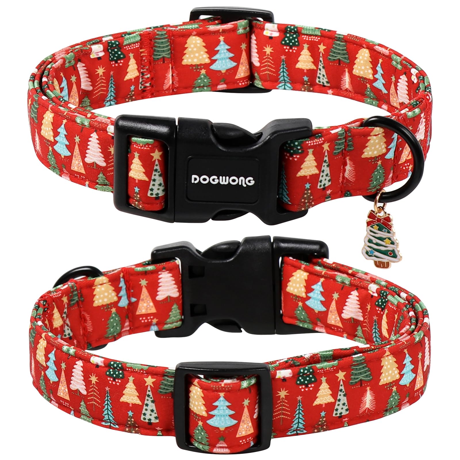 DOGWONG collar perro algodón suave, diseño ligero para piel sensible.