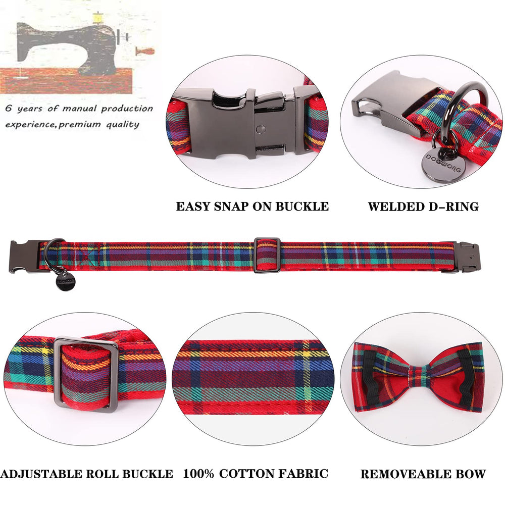 Collar DOGWONG con D-Rin para enganchar la correa fácilmente.