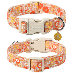 DOGWONG collar con hebilla plástica y anilla D para etiquetas.