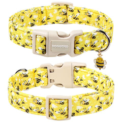 DOGWONG collar con hebilla enrollable, fácil de colocar.