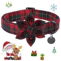 Collar DOGWONG de algodon y lino natural para uso diario cómodo