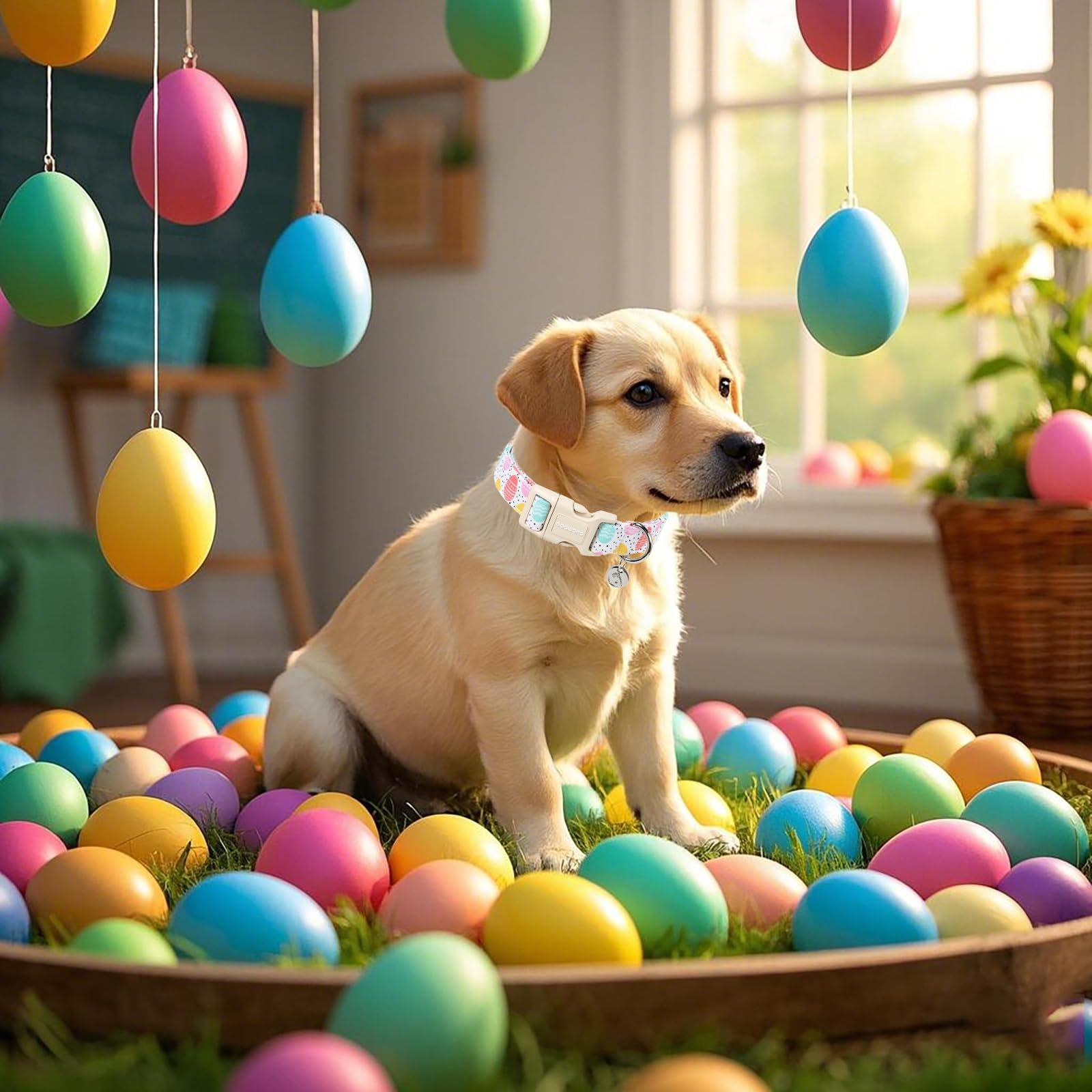 DogWong collar Pascua diseño festivo, ideal para fotos y celebraciones