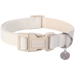 Collar DOGWONG con textura algodón-lino para uso diario
