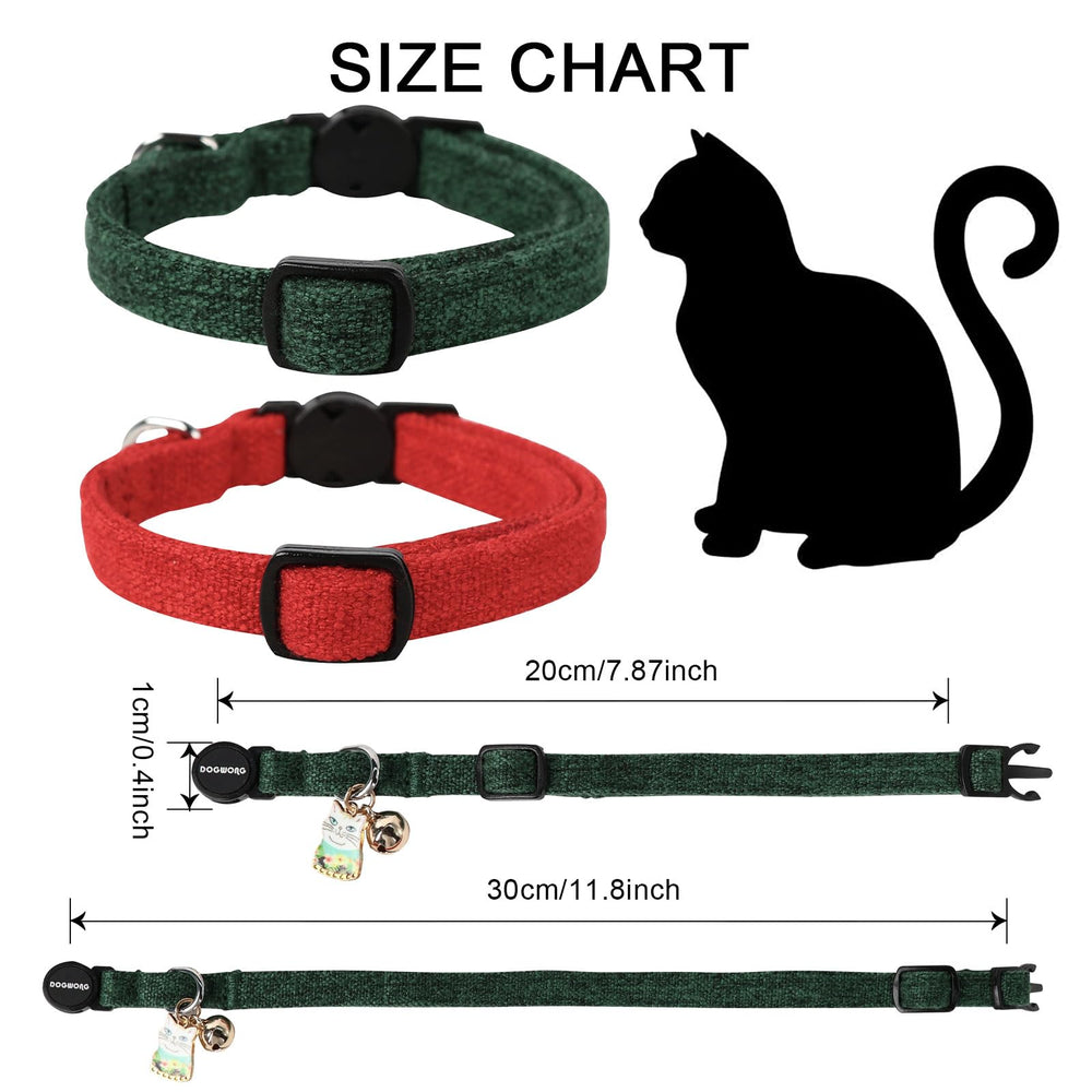 Diseño clásico DOGWONG, collar para gatos seguro.