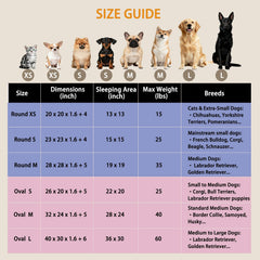 Doimier cama para perros round donut, refugio acogedor y cálido.
