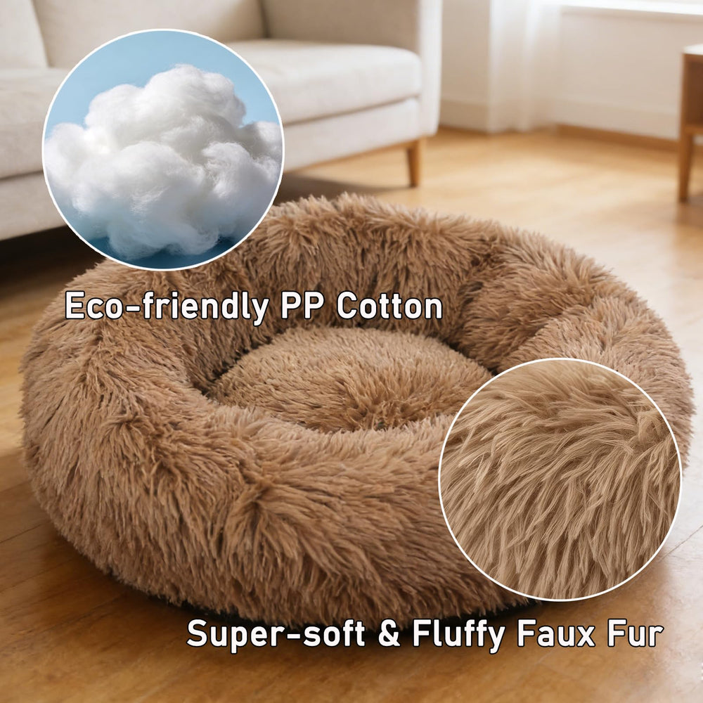 Funda removible lavable Doimier para cama donut de perro grande