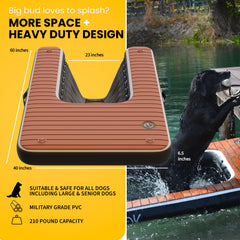 Dog-DOK deck con tracción total para mayor seguridad
