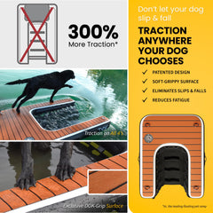 DOK Dog-DOK Mini deck de espuma EVA, superficie suave y antideslizante.