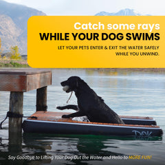DOK Dog-DOK Mini rampa para perros facilita entrar al agua.