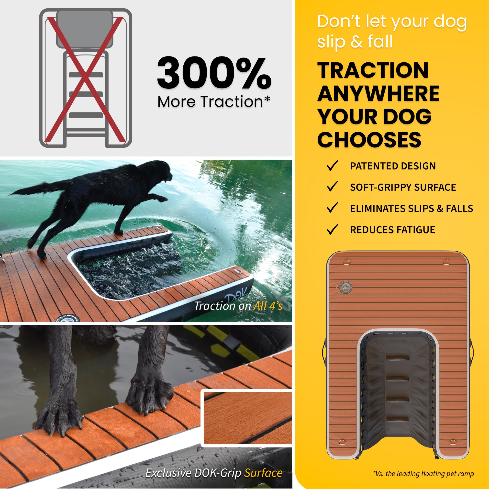 Dog-DOK rampa para perro para entrar al agua