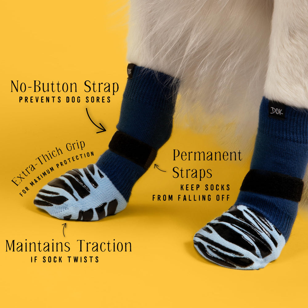 DOK TigerToes calcetines para perros mayores aumentan la estabilidad en pisos resbaladizos