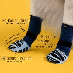 DOK TigerToes calcetines para perros mayores aumentan la estabilidad en pisos resbaladizos