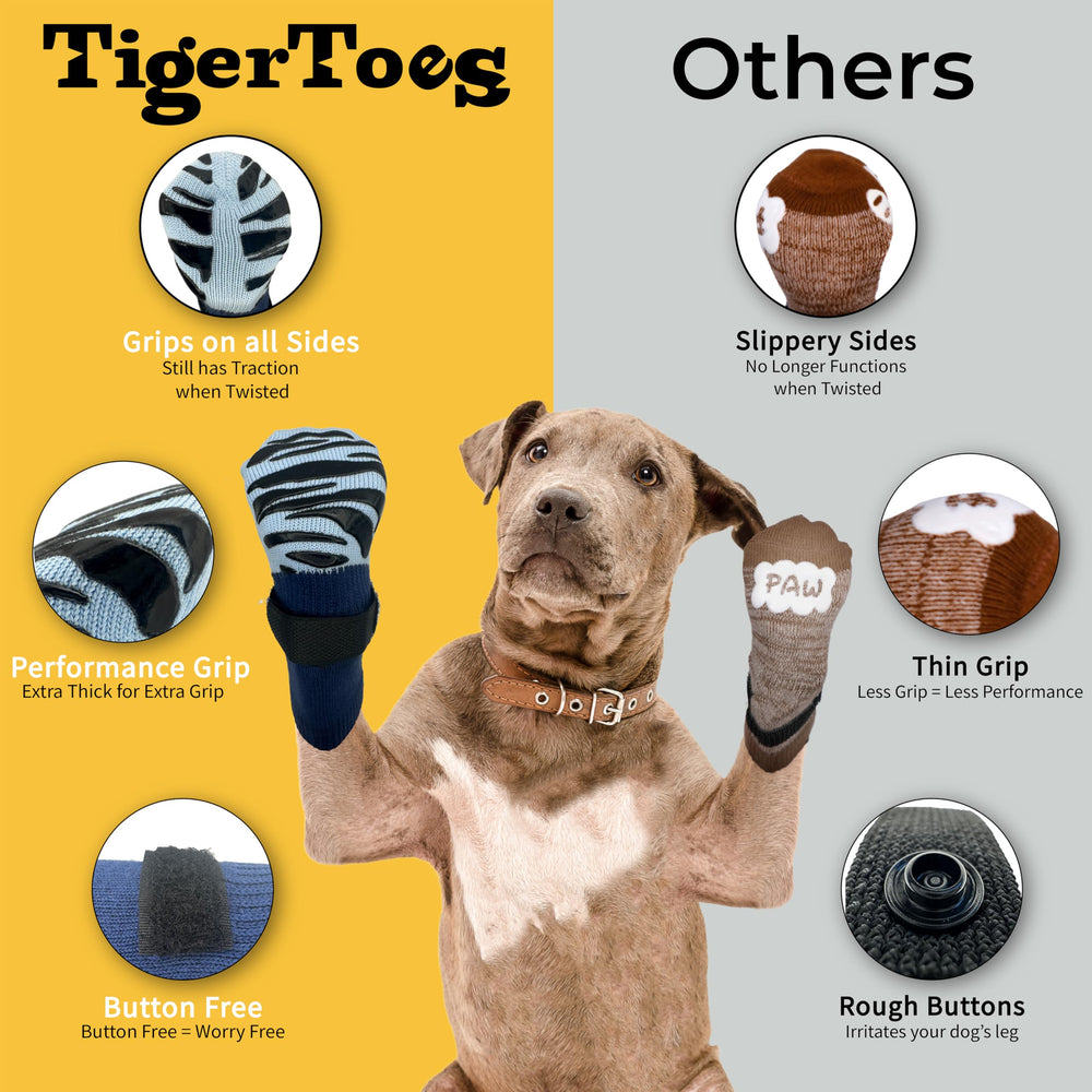 DOK TigerToes diseño patentado ofrece comodidad y movilidad sin cierres
