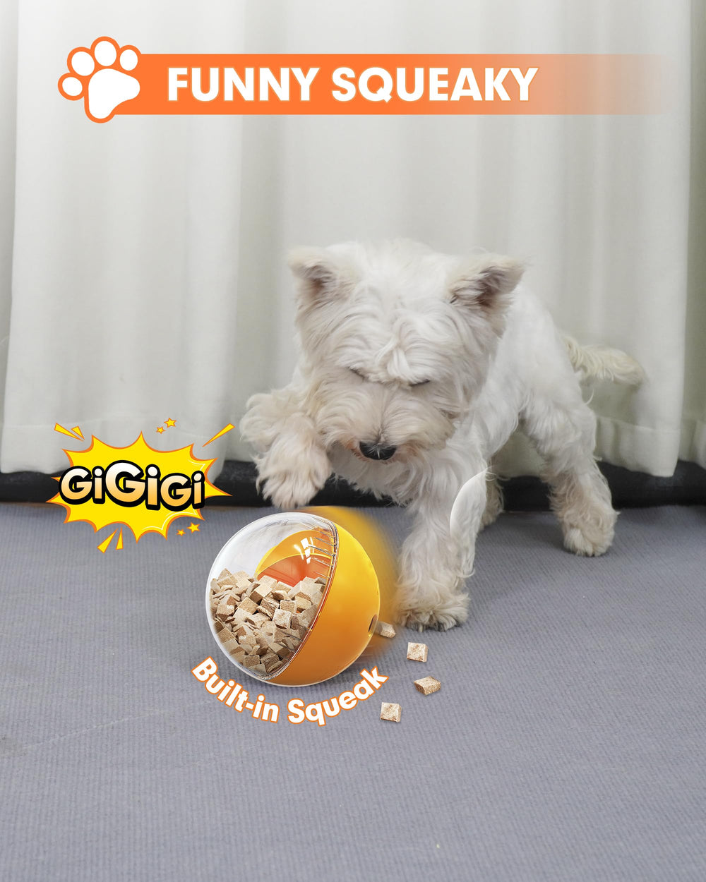 DollSheriffgoo Bola sonora premia el juego constante en perros