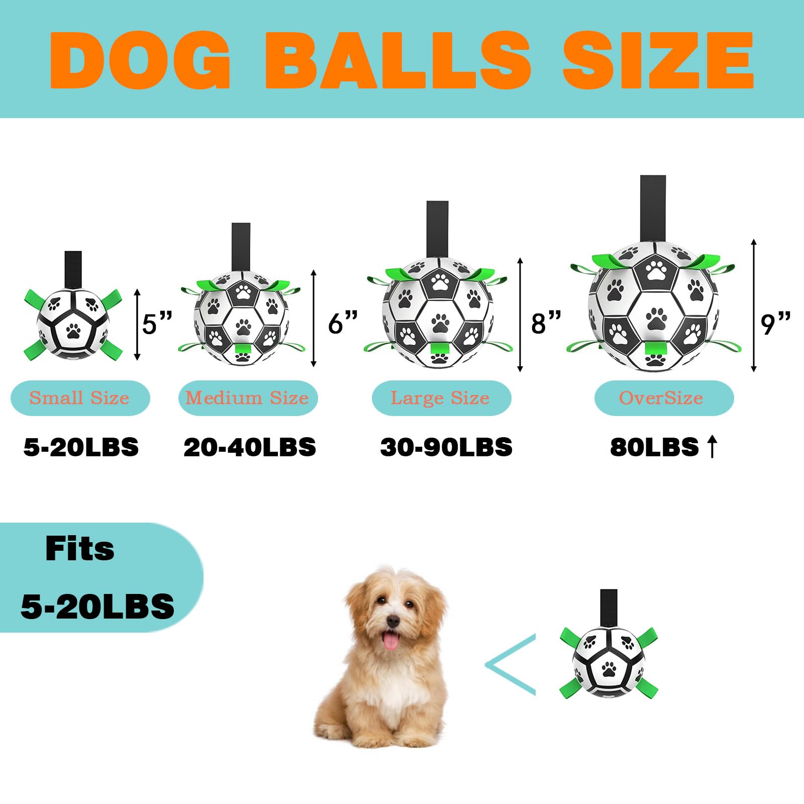 Domchan pelota para perros con correa de nylon, facilita agarre y juego activo.