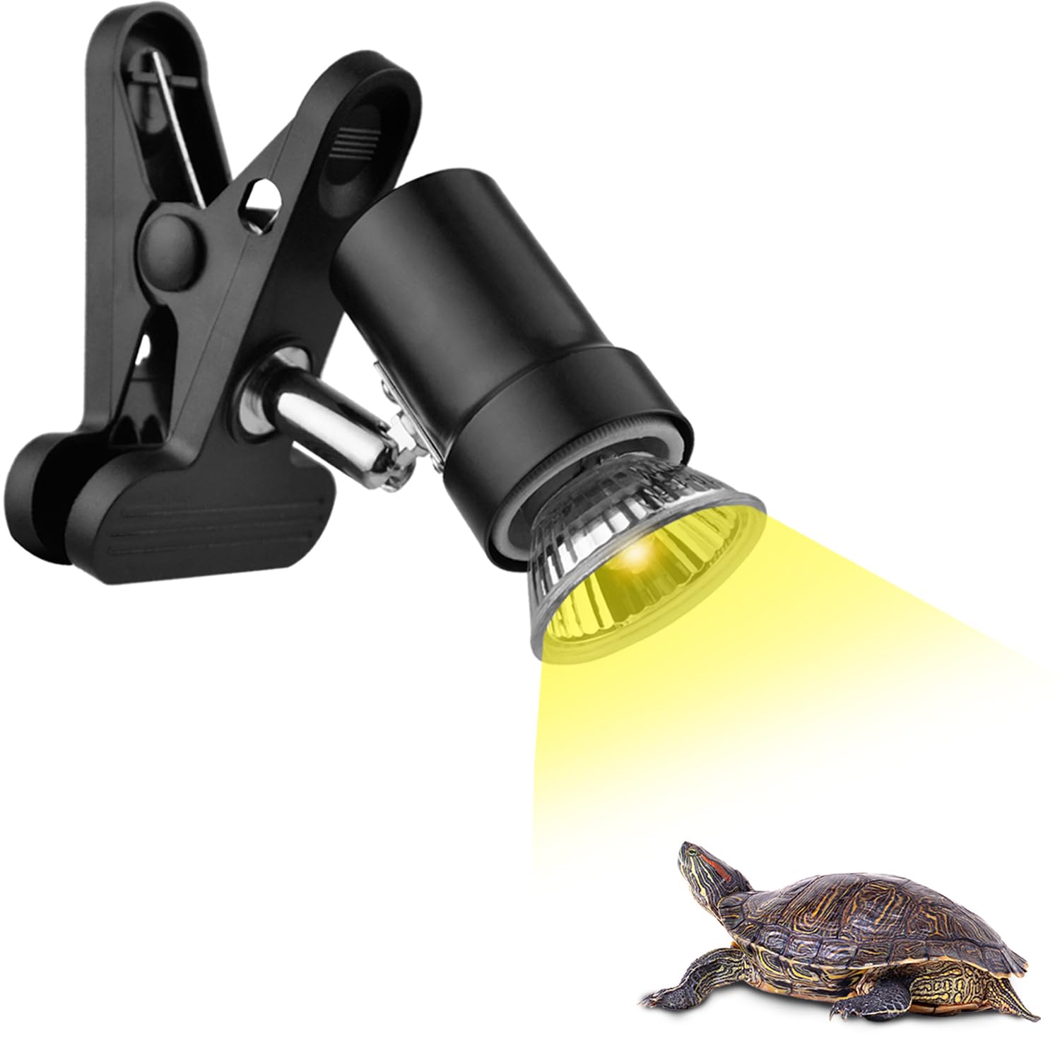 DOMICA lámpara-calor-reptil-50w emite calor estable para el terrario.