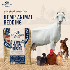 Dominion Hemp, absorción 4x, mantiene el gallinero seco y fresco