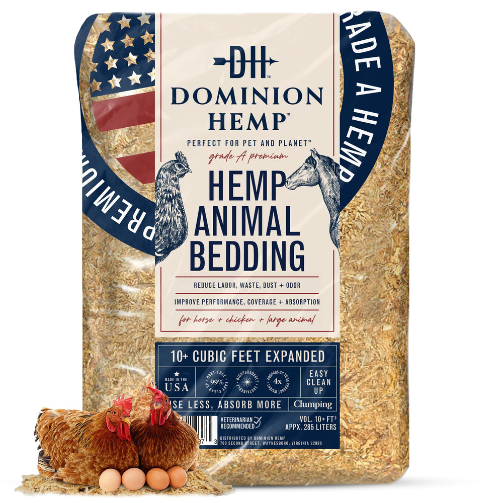 Dominion Hemp cama de cáñamo para gallineros, 285 litros, ideal para nidos limpios