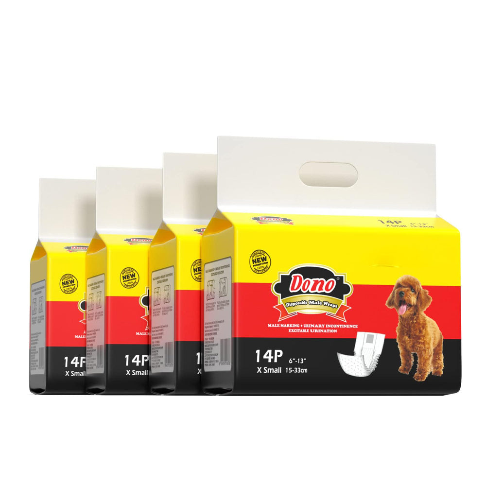 Pañales Dono para perros machos XS con indicador de humedad visible