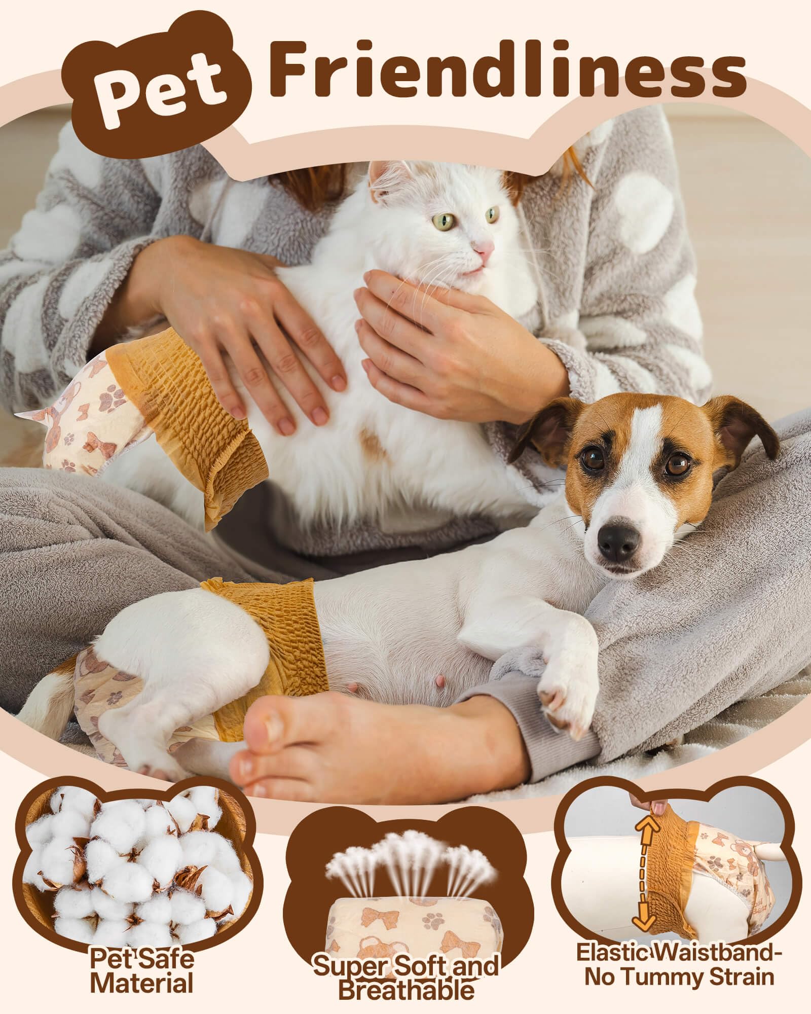 Uso diario cómodo para perros pequeños y medianos
