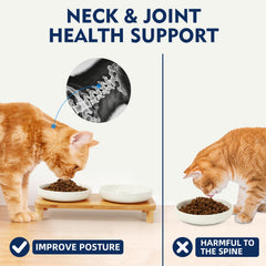 DoogCat ajuste de altura a 7.8 cm para gatos pequeños.