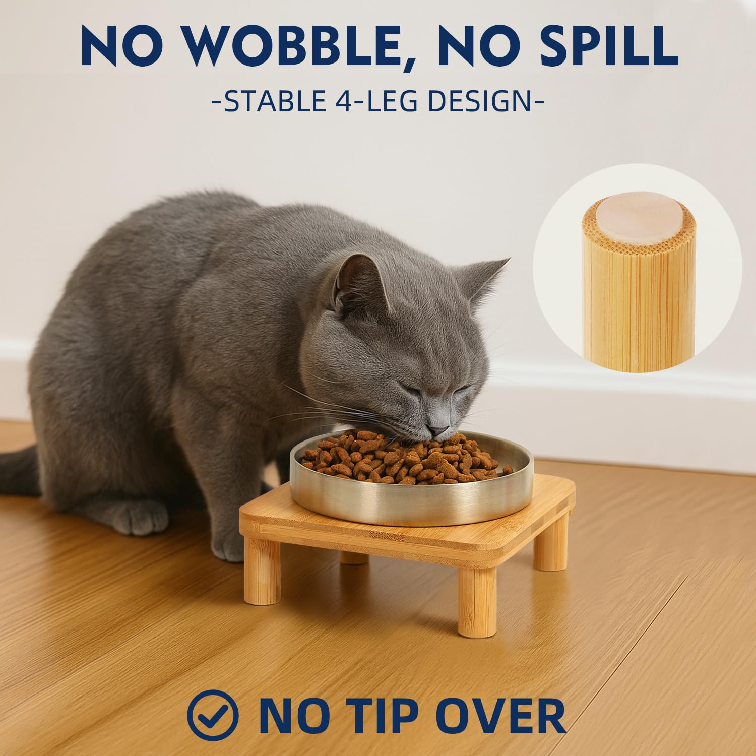 DoogCat: tazones de acero inoxidable de 14 cm para higiene y durabilidad.