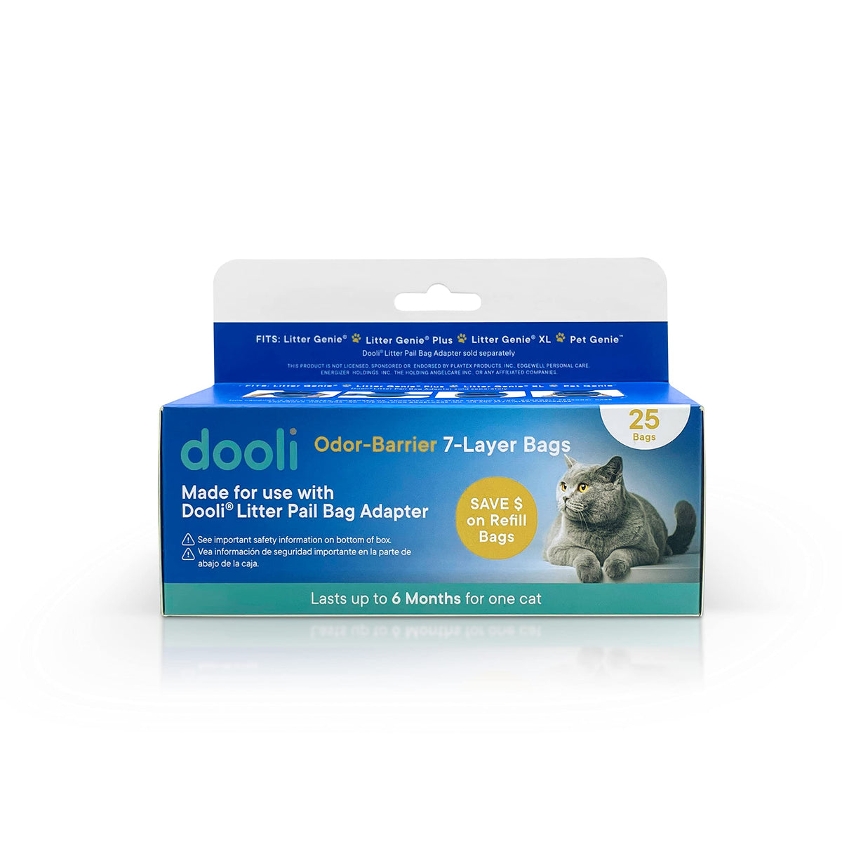Recargas dooli para cubo Litter Genie, compatibilidad total y reemplazo práctico.