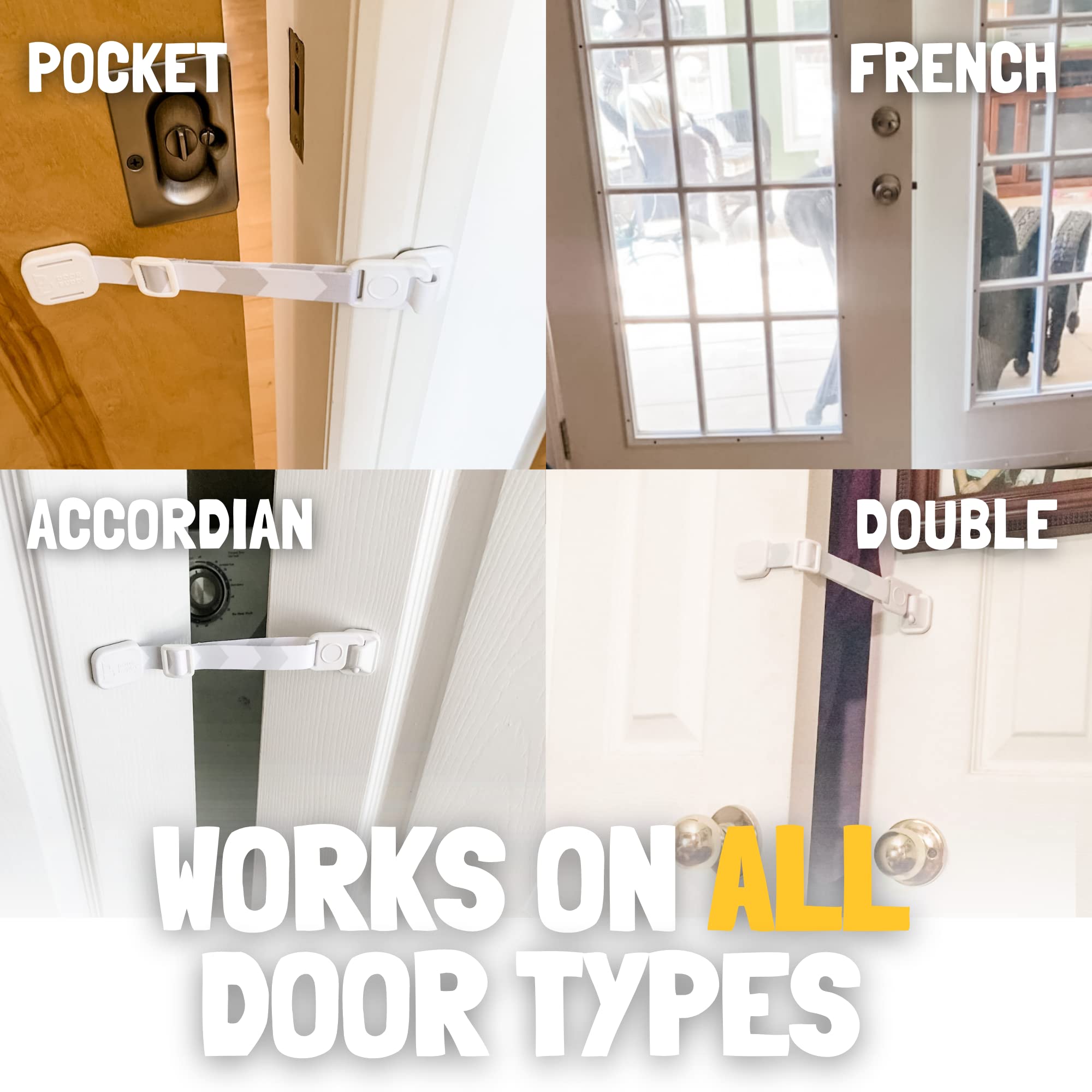 Door Buddy: diseño duradero y adaptable para varias puertas.