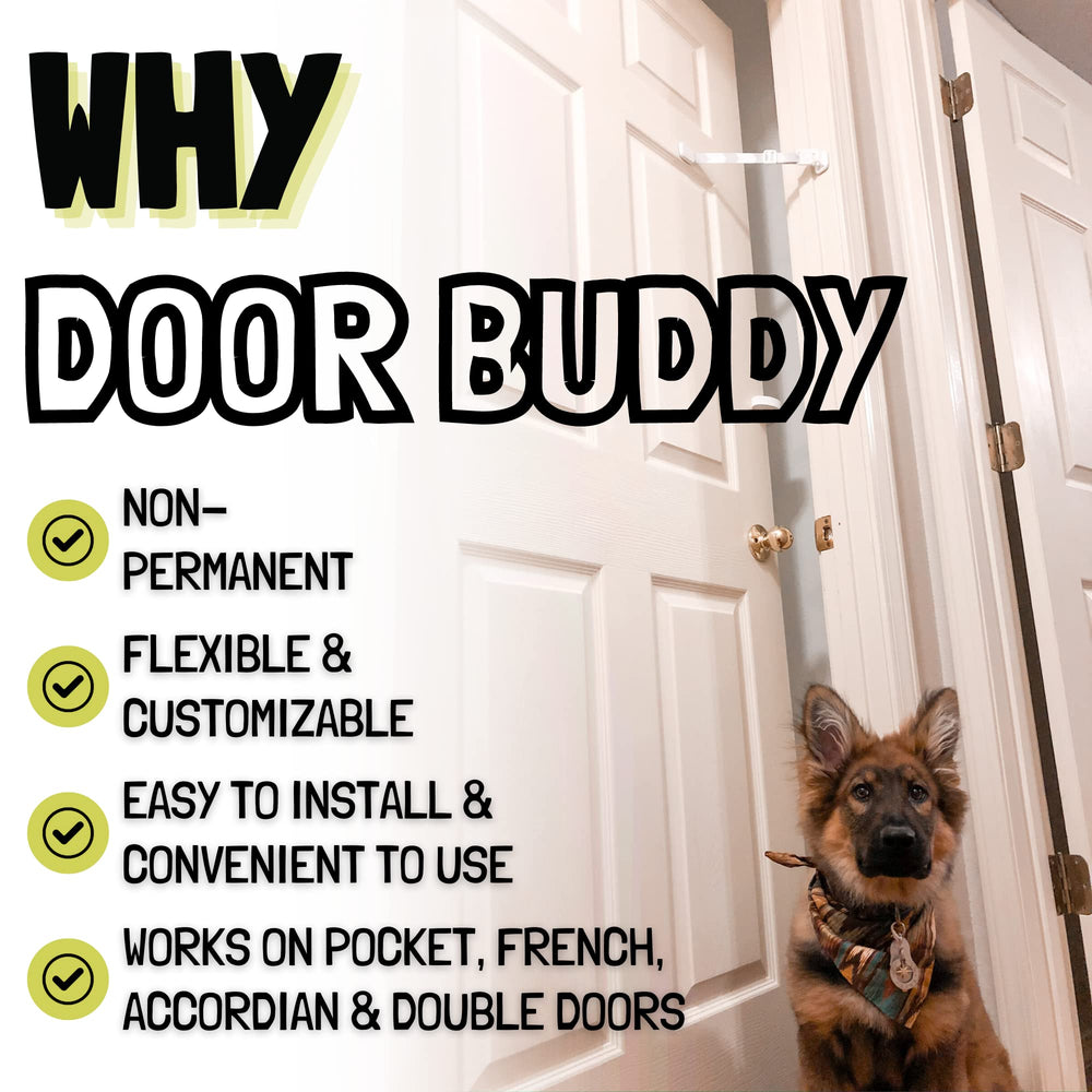 Door Buddy: hecho en EE. UU. con materiales duraderos.