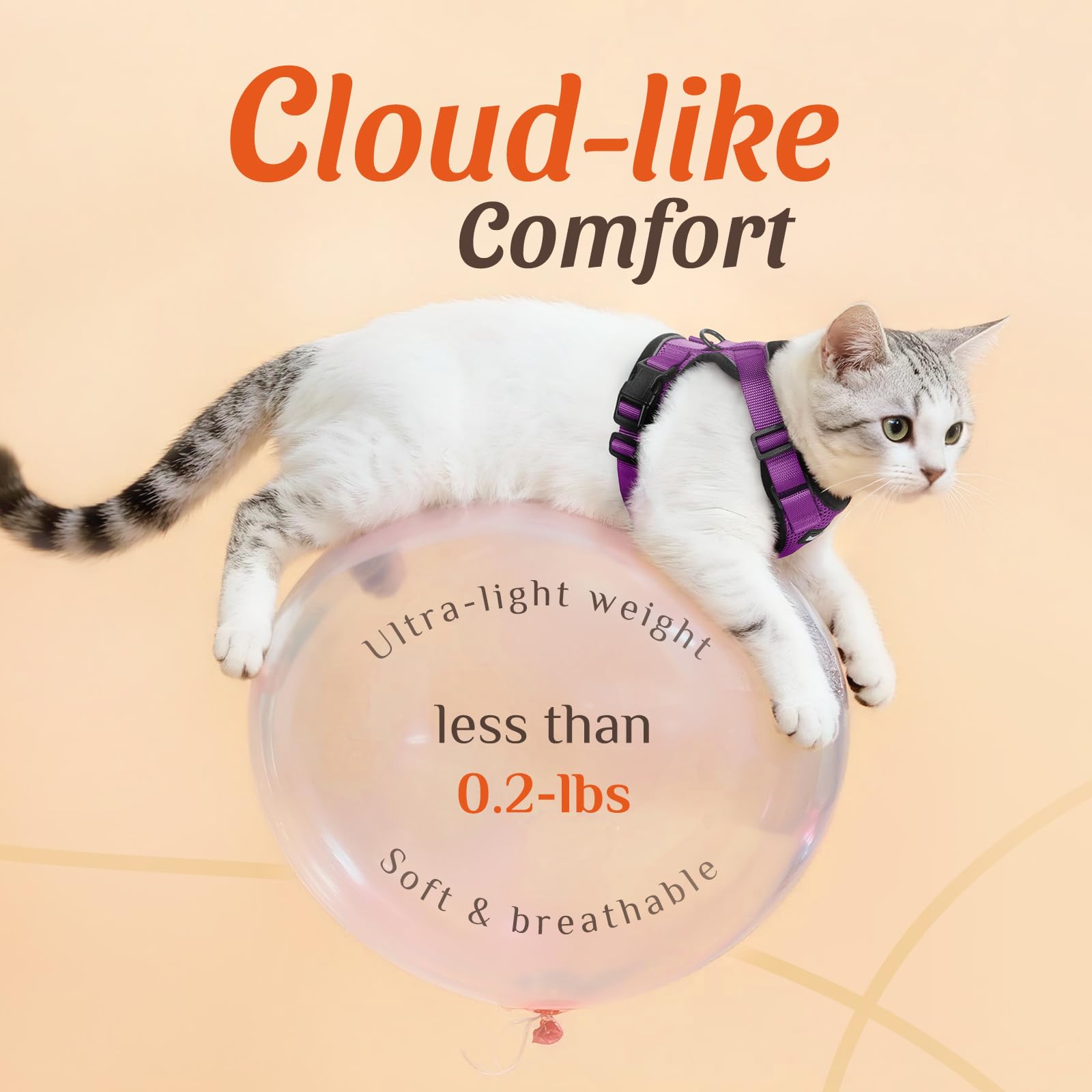 Dooradar diseño para evitar que el gato se escape durante paseos.