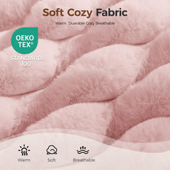 Cama impermeable con funda lavable de DOPEDIO en rosa, fácil limpieza.