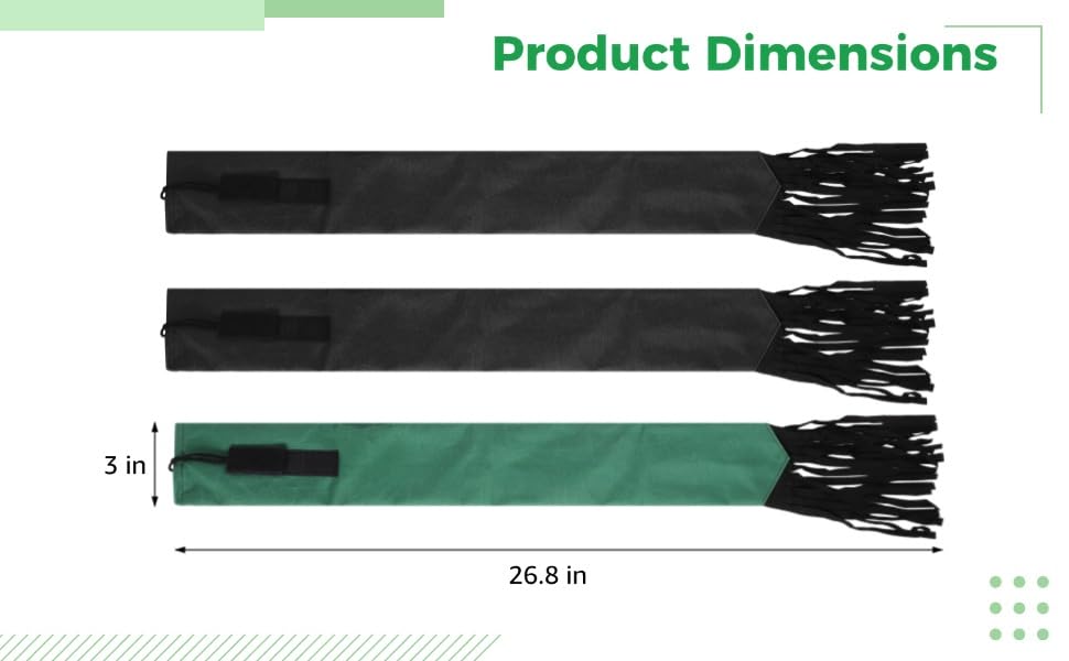 Tejido oxford reforzado Dormiya, bolsa protectora para cola con costuras duraderas