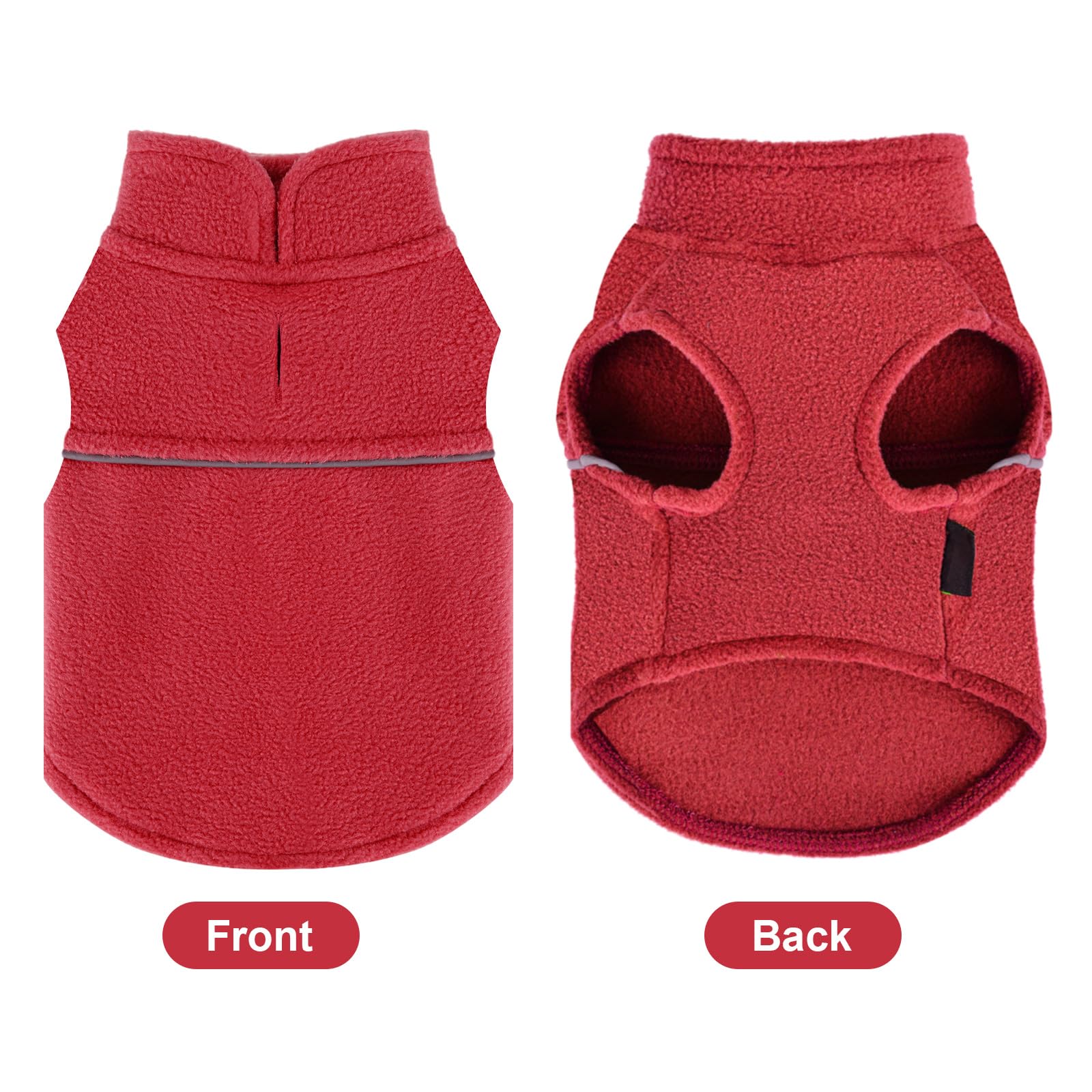 Dosuyi chaleco polar XXS, uso al exterior, mantiene al perro cómodo durante paseos.