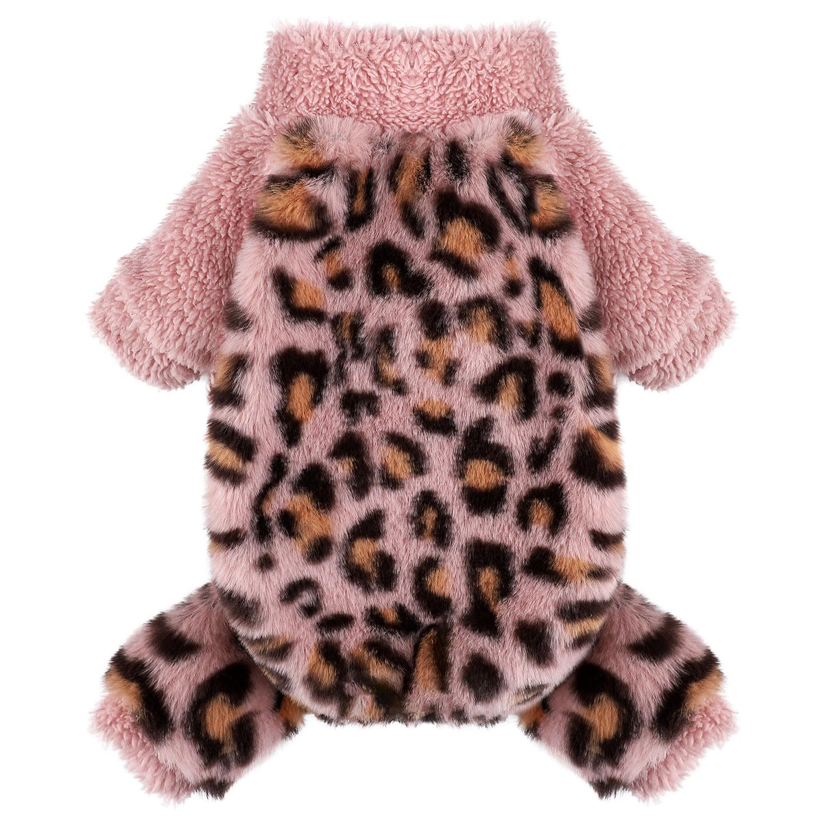 Dosuyi pijama para perrito, vista frontal, cuello tortuga, ajuste cómodo.