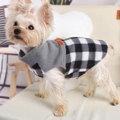 Sudadera polar Dosuyi de doble cara para perro pequeño, suave y cómodo en climas fríos.