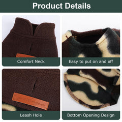 Textura de fleece doble cara Dosuyi, suave y cómodo para mascotas sensibles.