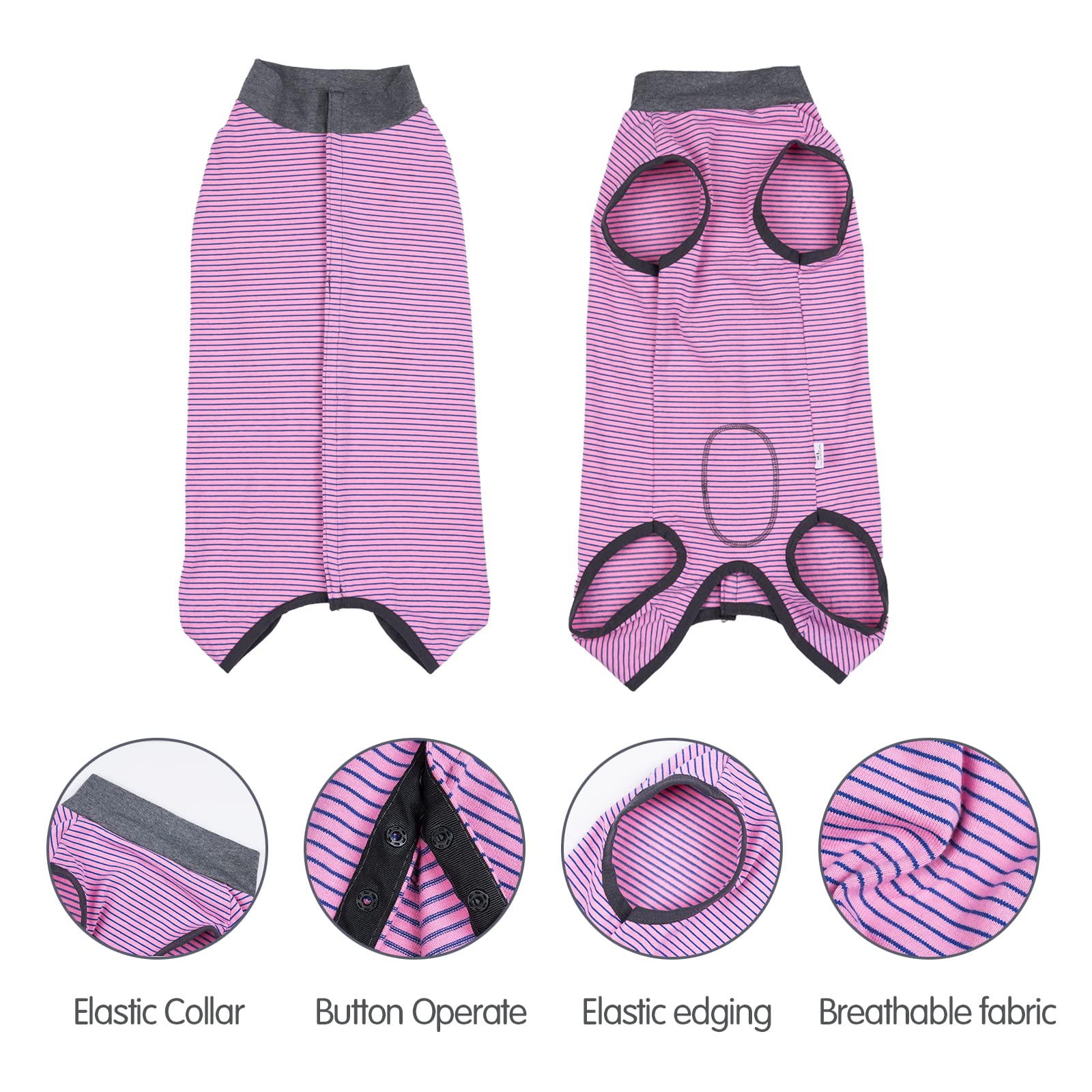 Detalle de la herida abdominal cubierta por la funda Dotoner.