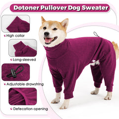 Dotoner Pullover con cinturón elástico en abdomen para ponértelo rápido.