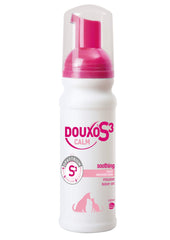 Douxo S3 Calm Itch Relief mousse en botella, alivio suave del prurito.