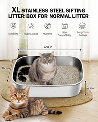 Dowanoqo caja arena acero inoxidable tamiz durabilidad y limpieza