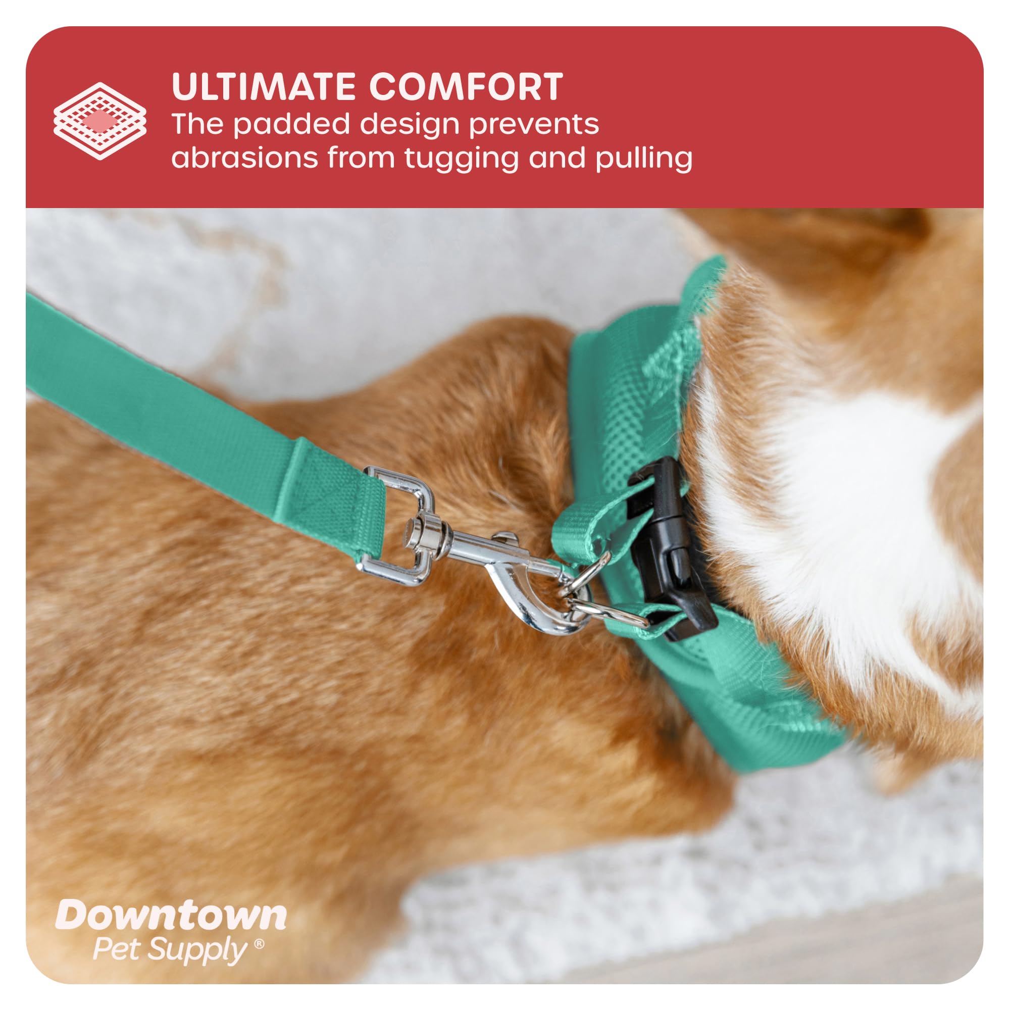 Arnés de paso Downtown Pet Supply Bermuda Blue diseño duradero