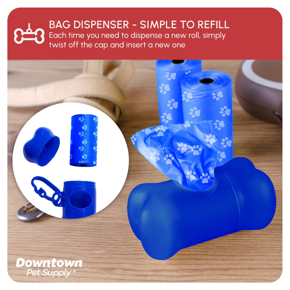 enganche para correa y dispensador de Downtown Pet Supply