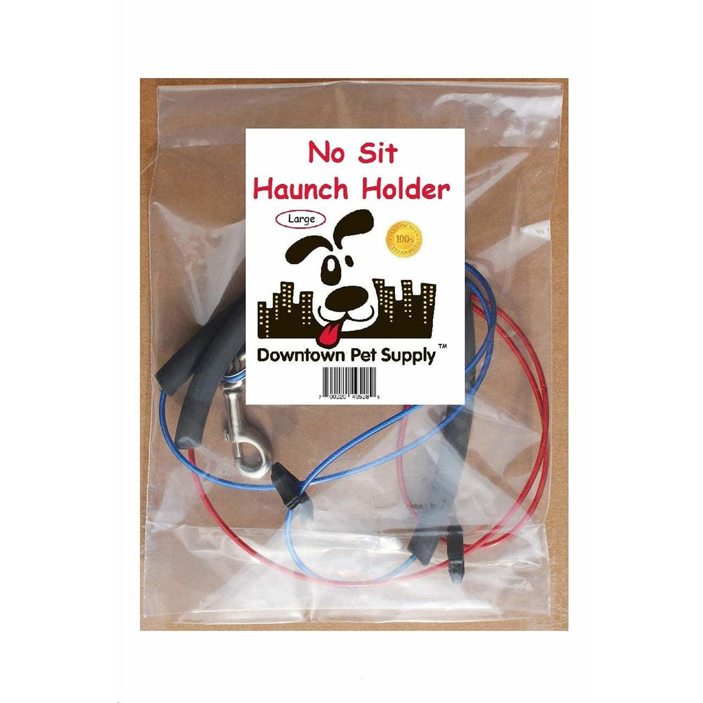 Downtown Pet Supply No Sit Haunch Holder protege cuello y abdomen durante el aseo canino