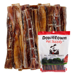 Downtown Pet Supply palitos de res 6 pulgadas, masticación duradera para perros grandes.