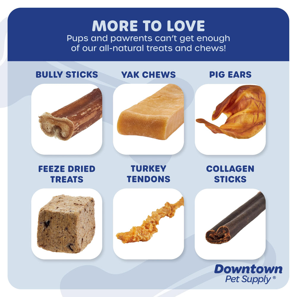 Para masticadores agresivos: Downtown Pet Supply bully sticks de tamaño extragrande.