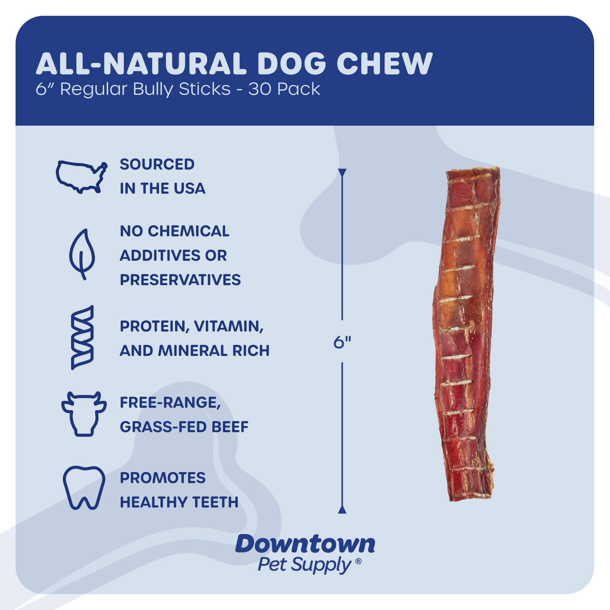 Downtown Pet Supply res pastura 100, carne simple y natural para masticar.