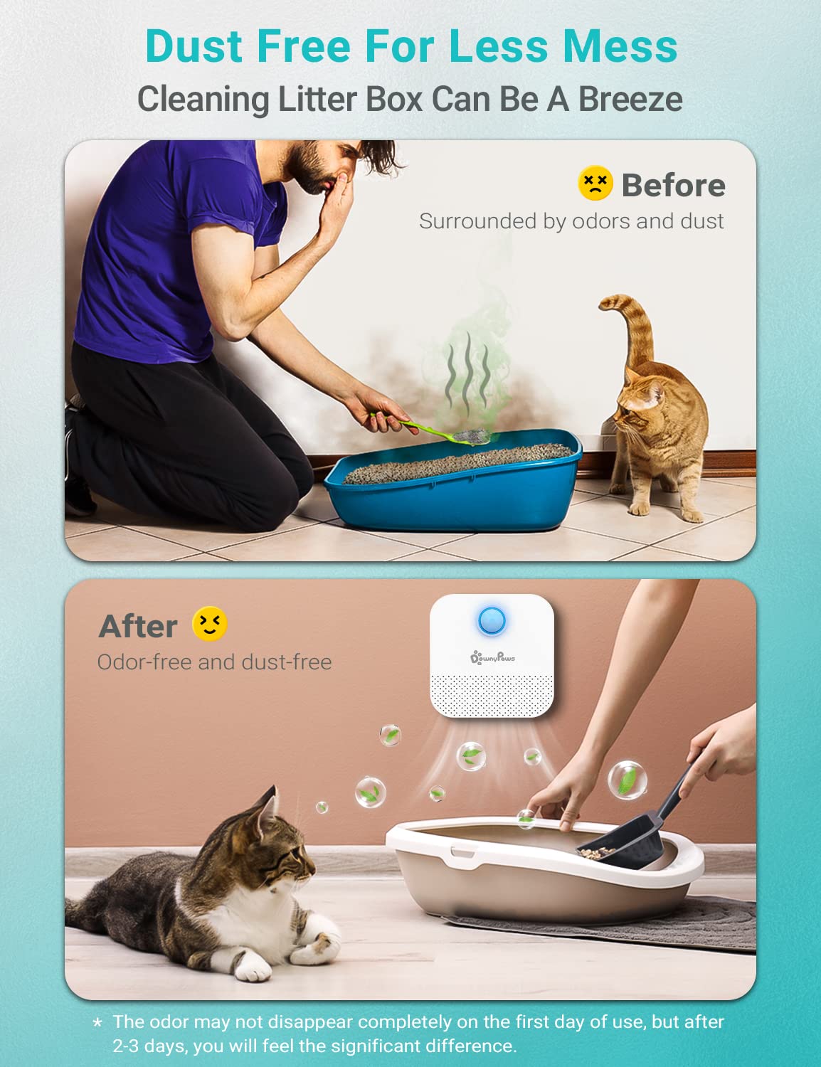 DownyPaws batería recargable de 4000mAh para operación sin consumibles.