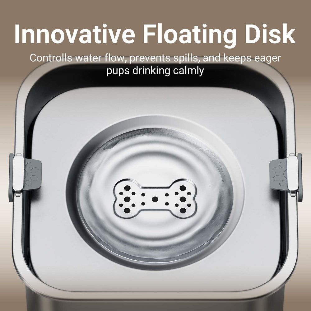 DownyPaws disco flotante de una pieza facilita limpieza y durabilidad
