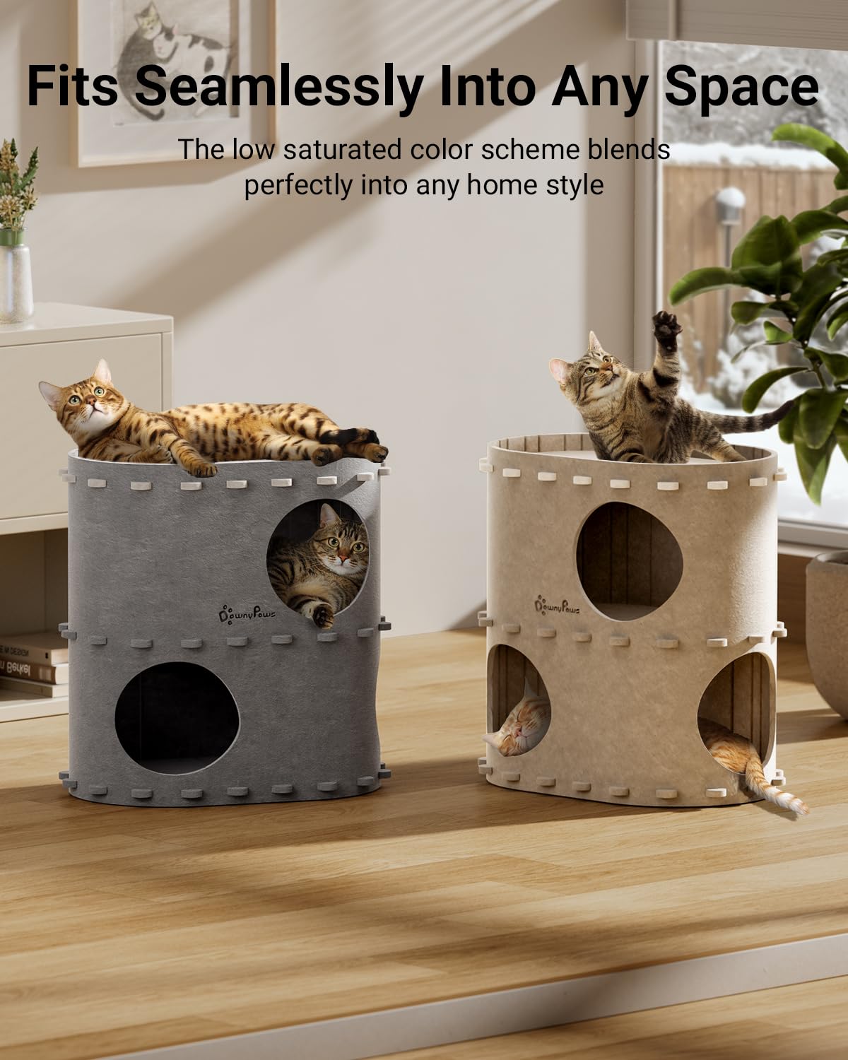 Diseño plegable DownyPaws para guardar fácilmente cuando no se usa